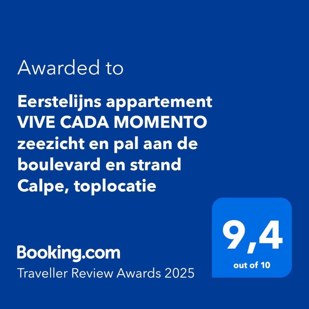 Eerstelijns Appartement Vive Cada Momento Zeezicht En Pal Aan De Boulevard En Strand Calpe, Toplocatie Ngoại thất bức ảnh